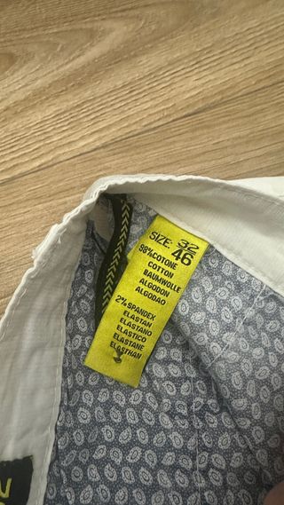 Pantaloncino uomo bianco elastico