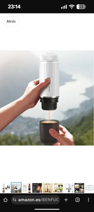 Cafetera Portátil - Café molido y cápsulas