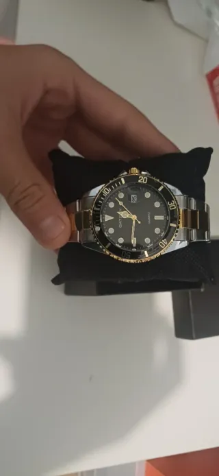 Reloj Gatsby Dorado y Plateado