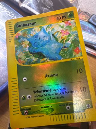 Carta Pokémon Bulbasaur Base Set Italiano