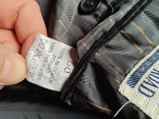 Chaqueta americana pana gris negro