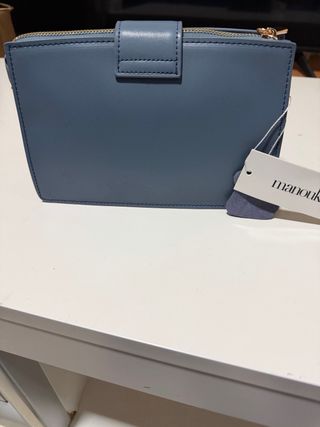 Bolso Piel Manoukian Azul