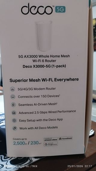 TP-Link Deco X3000-5G Router Wi-Fi 6 AX3000