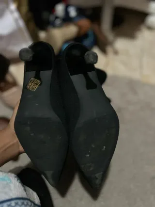 Botines Tacón Aguja Negros