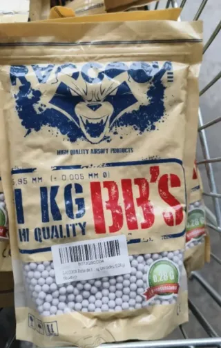 Bolsas Airsoft 0.28g 1kg (3uds)