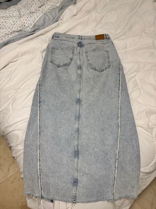 Falda larga vaquera Zara