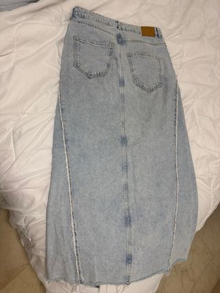 Falda larga vaquera Zara