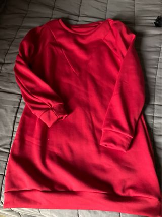 Vestido rojo manga larga