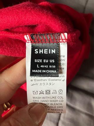 Vestido rojo manga larga