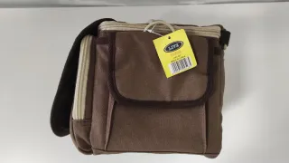 Borsa porta fotocamera LIVE marrone e panna