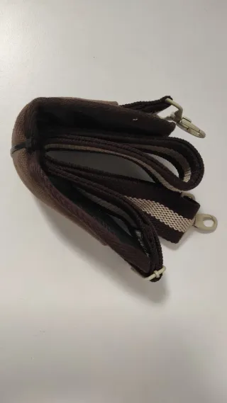 Borsa porta fotocamera LIVE marrone e panna