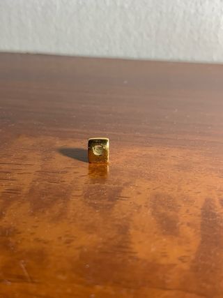 Tous Charm Plata de ley bañada en oro Letra A