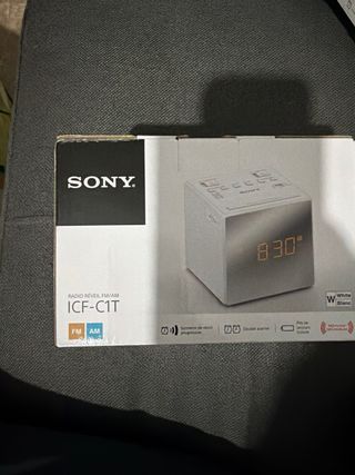 Radio Reloj Despertador Sony ICF-C1T Blanco