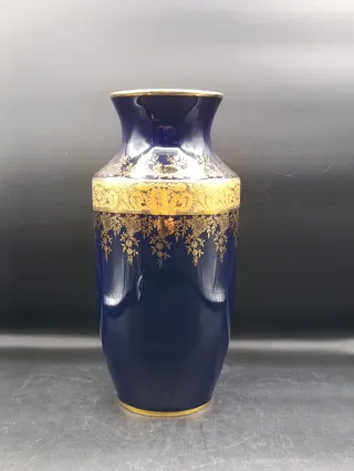 Jarrón Limoges estilo Fragonard