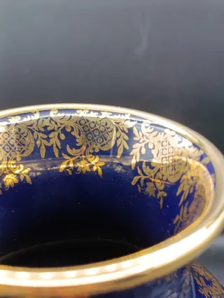 Jarrón Limoges estilo Fragonard