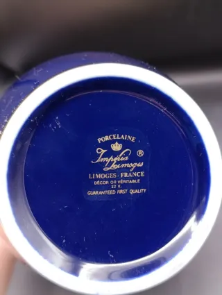 Jarrón Limoges estilo Fragonard