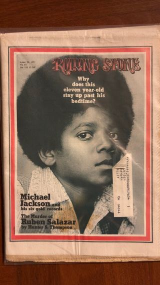 Rolling Stone Magazine 1971 No. 81 Michael Jackson