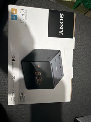 Radio Reloj Sony ICF-C1 FM/AM Negro