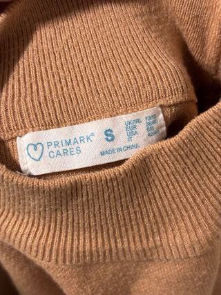 Jersey cuello alto naranja talla s