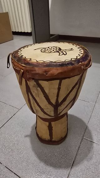 Djembe Africano Legno e Pelle Artigianale