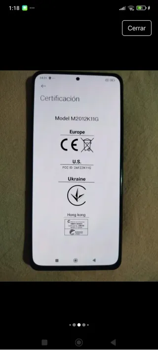 Xiaomi Mi 11.Le he cambiado por el modelo superior