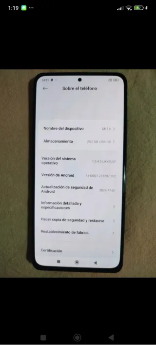 Xiaomi Mi 11.Le he cambiado por el modelo superior