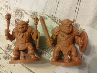 Lote 4 Figuras Orcos Rol D&D Warhammer 3D