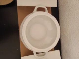 Juego de platos de porcelana blanca