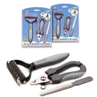 Set Cuidado Mascotas: Cortaúñas y Peine