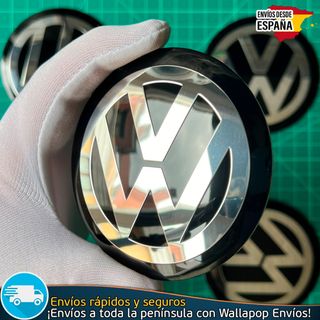 X4 Emblemas Volkswagen 80mm Tapacubos Llantas