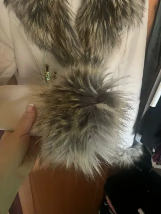 Chaqueta Guess Beige con Pelo