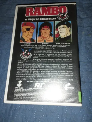 Rambo VHS Caja Grande Animada