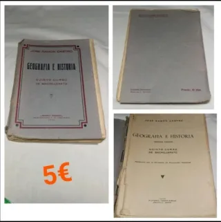 AÑOS 30, 40 Lote 6 libros antiguos enseñanza