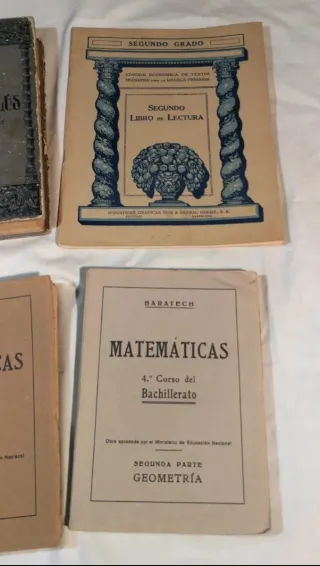 AÑOS 30, 40 Lote 6 libros antiguos enseñanza