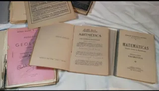 AÑOS 30, 40 Lote 6 libros antiguos enseñanza