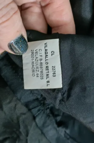 Vestido Vilagallo Talla 42 Negro