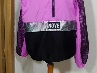 Sudadera Mujer Talla L Rosa y Negra