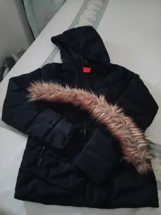 Giacca invernale donna nera con pelliccia