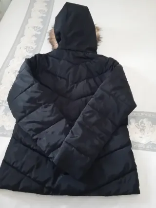 Giacca invernale donna nera con pelliccia