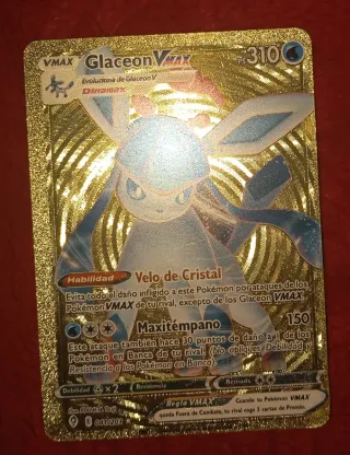 5 Cartas Pokémon Glaceon V y VMAX