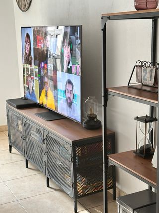 Mueble TV madera y metal
