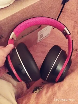 Cascos Lenovo Negros y Rosas Plegables nuevos