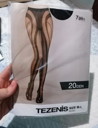 3 collant Tezenis M/L (rete e righe) a € 6,30