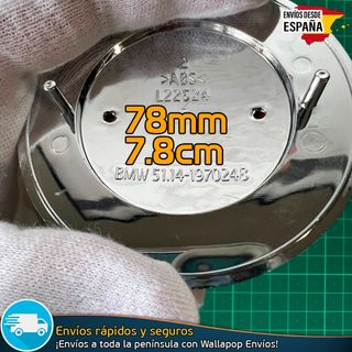 Emblema BMW 78mm Portón Serie 7, 8, X5, Lateral Z3