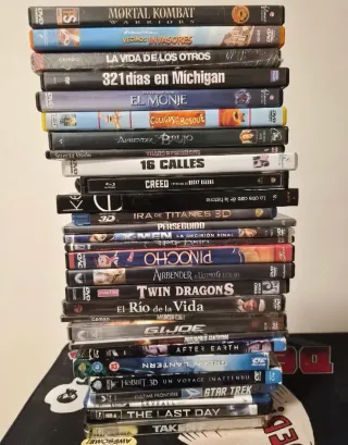 Lote Películas DVD y Blu-ray 3D