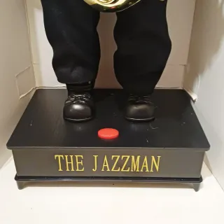 Muñeco articulado The Jazzman con saxofón y sonido