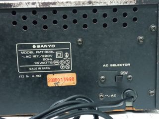 Sintonizador Sanyo FMT 303L LW/MW/FM Stereo