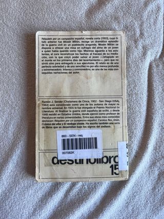 Réquiem por un campesino español | Ed. Destino