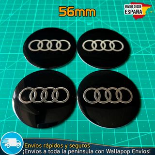 X4 Emblemas Audi 56mm Pegatinas Tapacubos Llantas