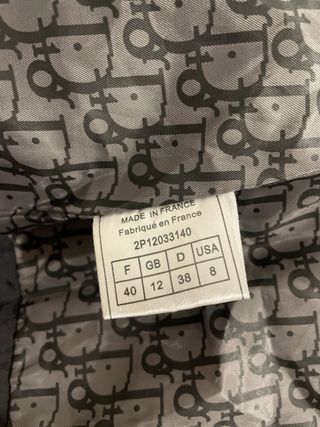 Chaqueta Christian Dior Vintage Negra